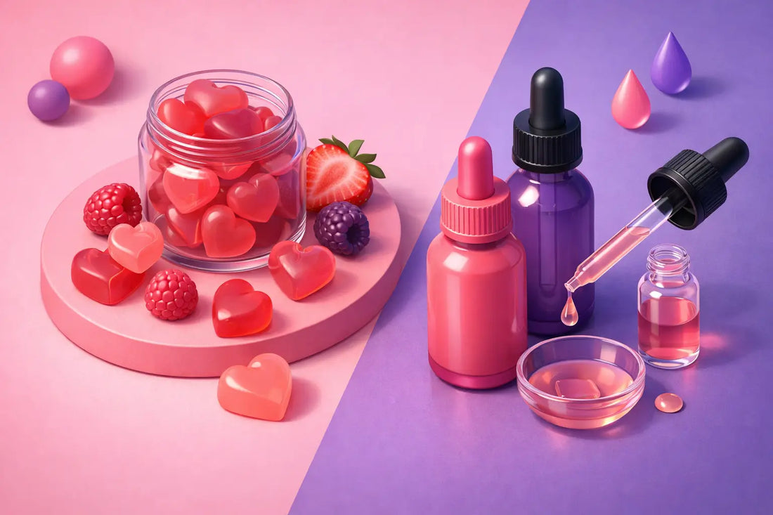 Women Pleasure Gummies vs Drops: Which Fits?