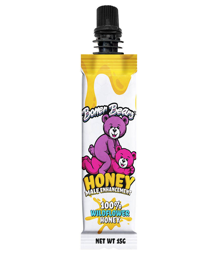 Front view of the Got Boner Bears Weekend Warrior Pack in a tube, showcasing the colorful packaging and product design.